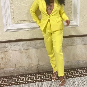 Oh Polly Yellow paint suit